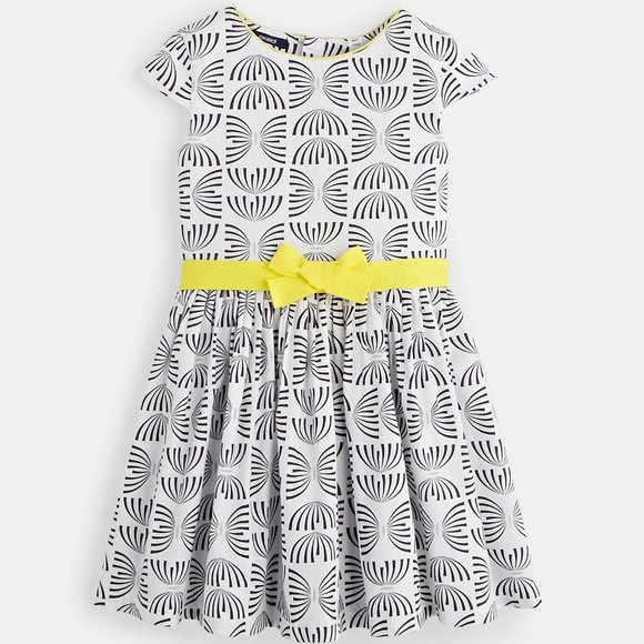 OKAIDI Chic Printed 100% Cotton Dress | 12A/Y - Picture 3 of 15